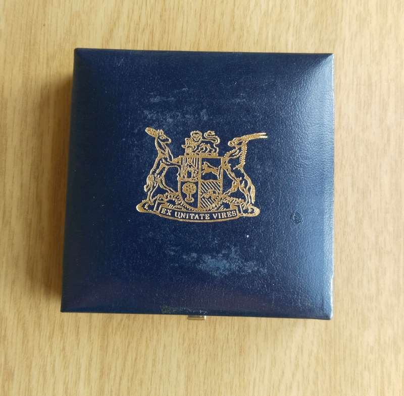 South Africa 1991 Silver Proof nursing one rand.