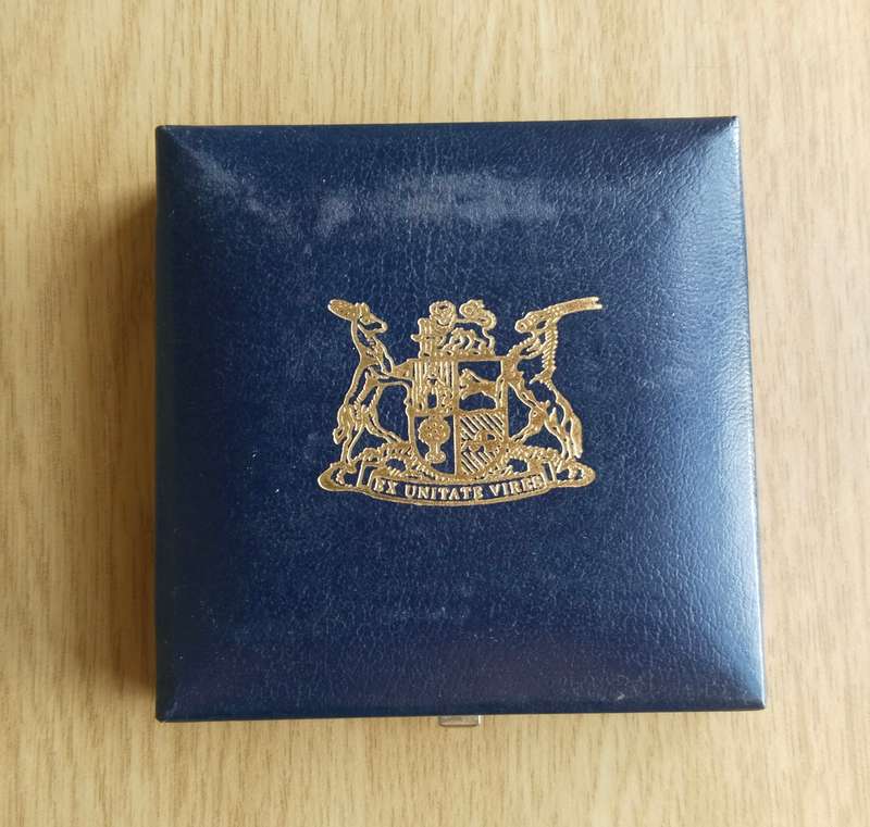 South Africa 1993 Silver Proof Banking One Rand.