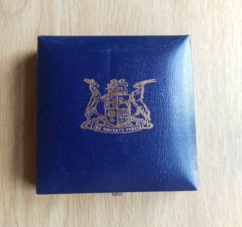 South Africa 1992 Silver Soli Deo Gloria Proof One Rand.