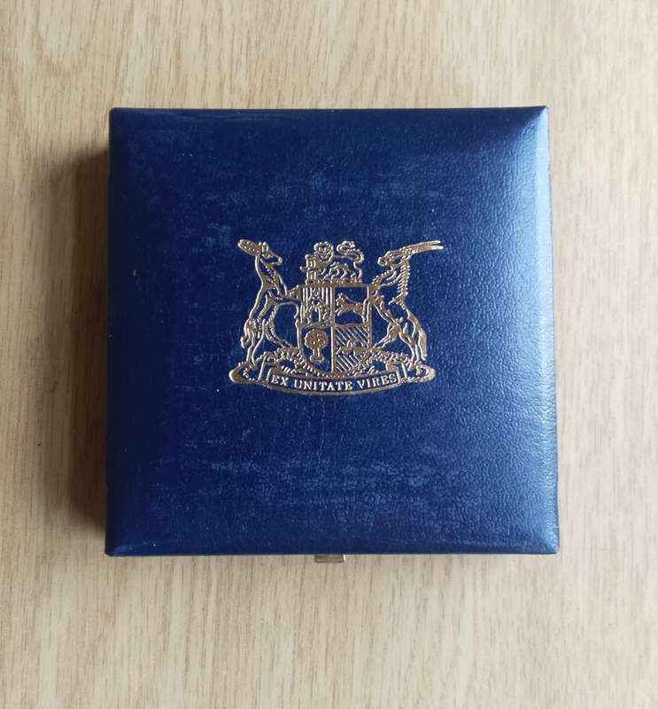 South Africa 1991 Silver Proof nursing one rand.