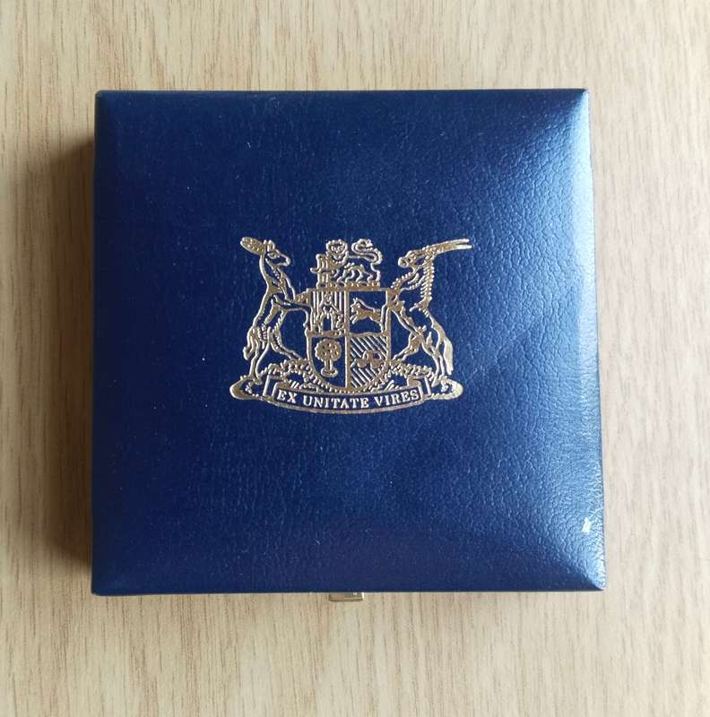 South Africa 1991 Silver Proof nursing one rand.