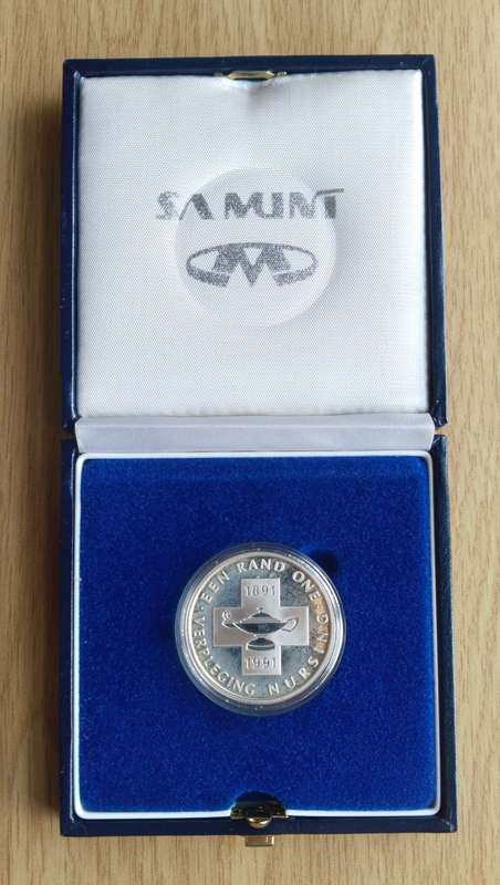 South Africa 1991 Silver Proof nursing one rand.