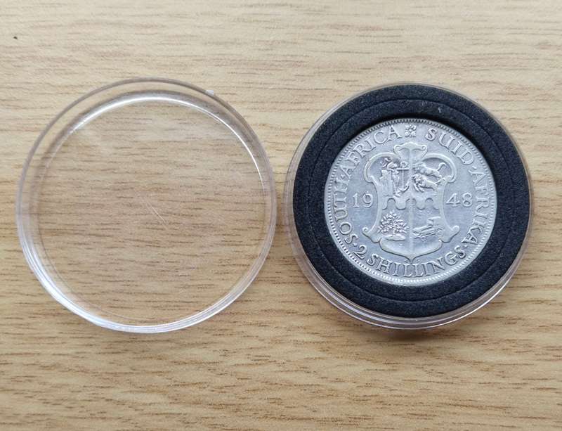 South Africa 1948 Silver Two shillings. Rare date.