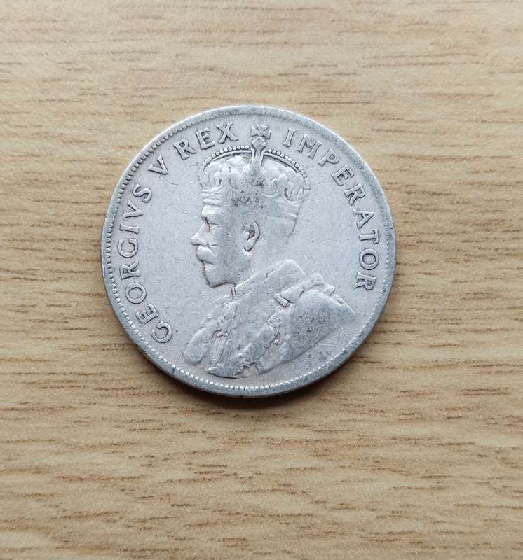 South Africa 1936 Silver Two shillings.