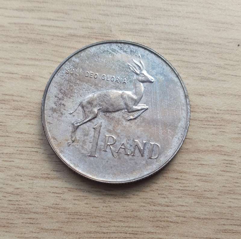 South Africa 1989 Silver Proof One Rand.