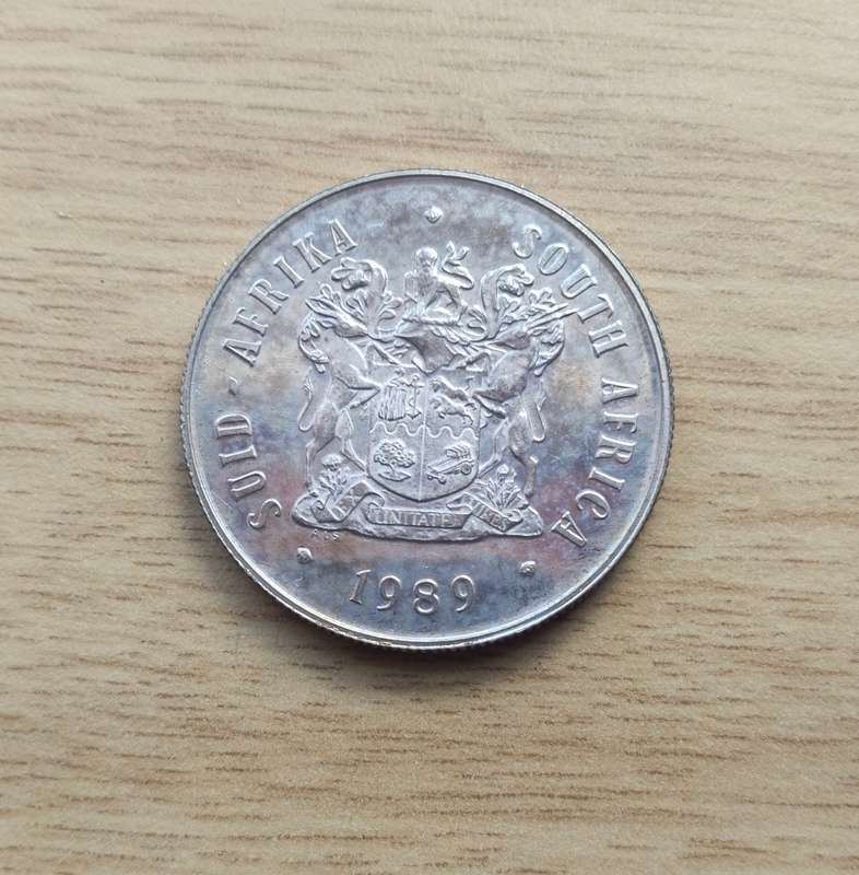 South Africa 1989 Silver Proof One Rand.