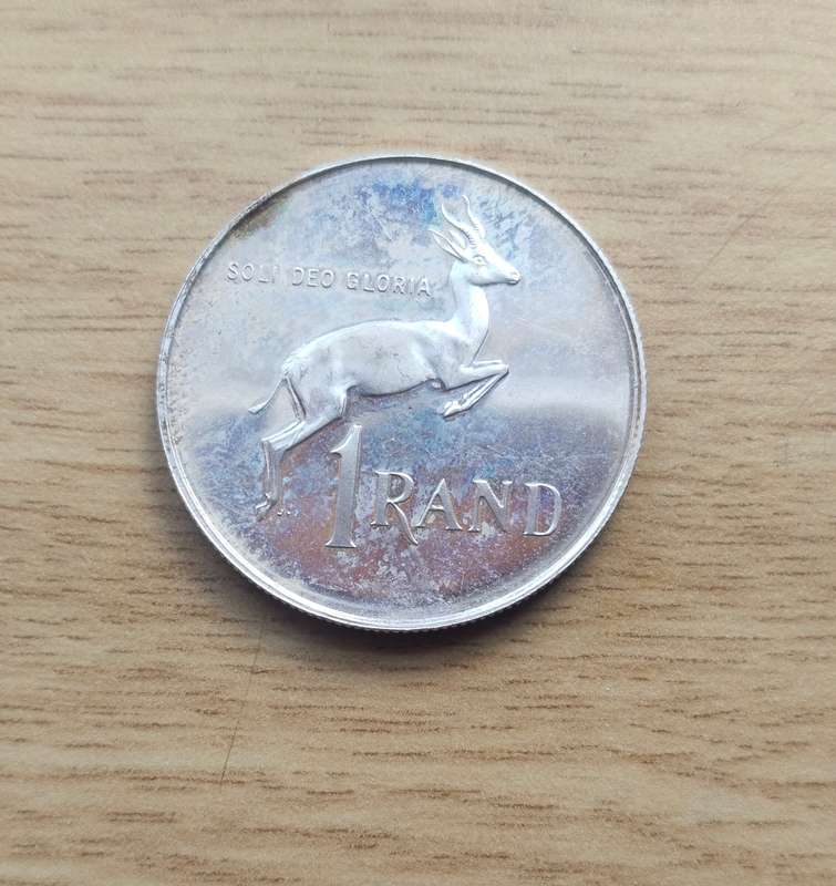 South Africa 1983 Silver Proof one rand.