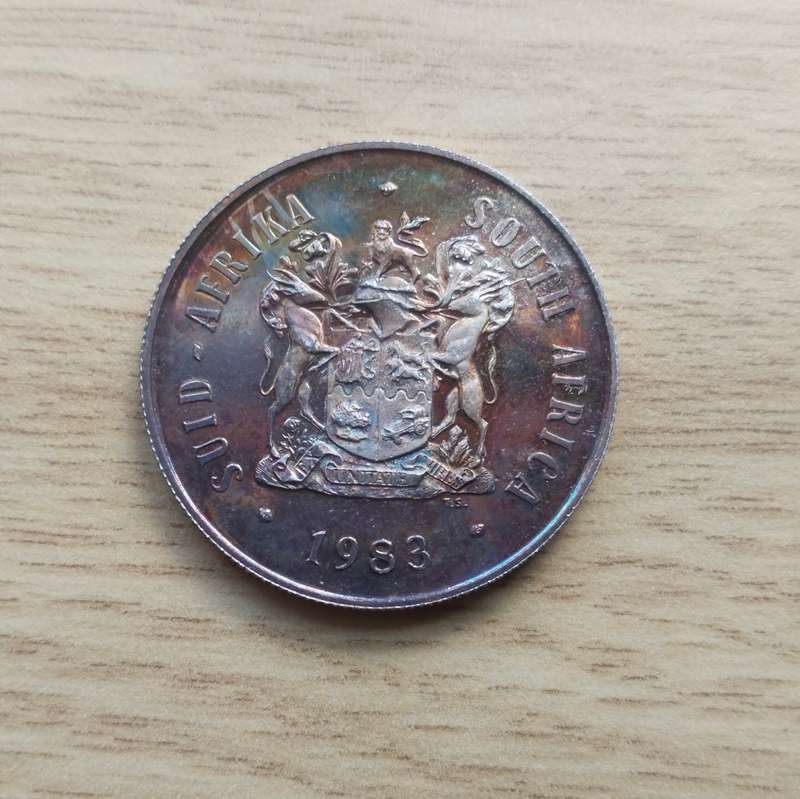 South Africa 1983 Silver Proof one rand.