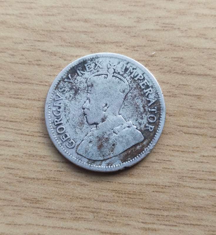 South Africa 1926 Silver Shilling.