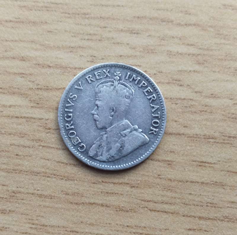 South Africa 1923 Silver Threepence