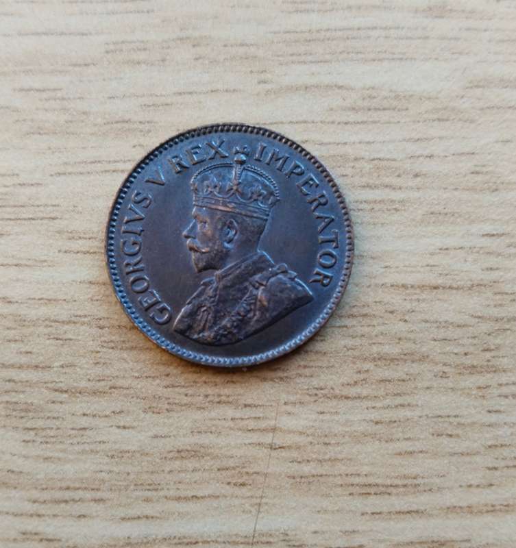 South Africa 1931 S  ( Suid ) Quarter Penny. Rare coin.
