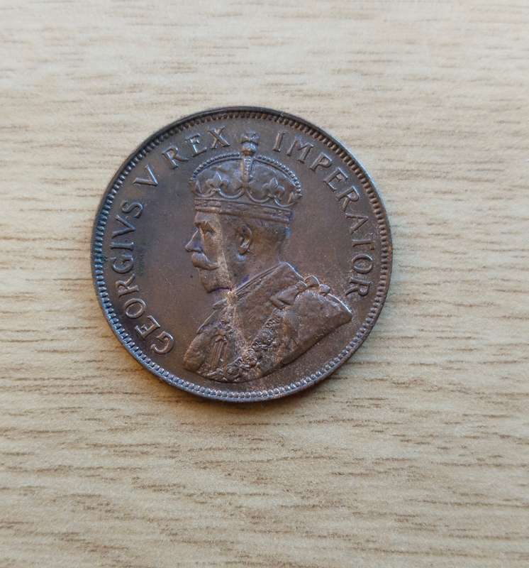 South Africa 1935 Penny. Good condition.
