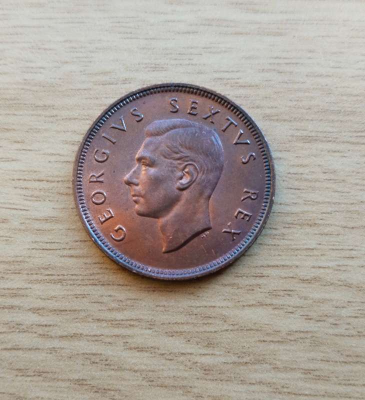 South Africa 1952 Penny. Great condition.