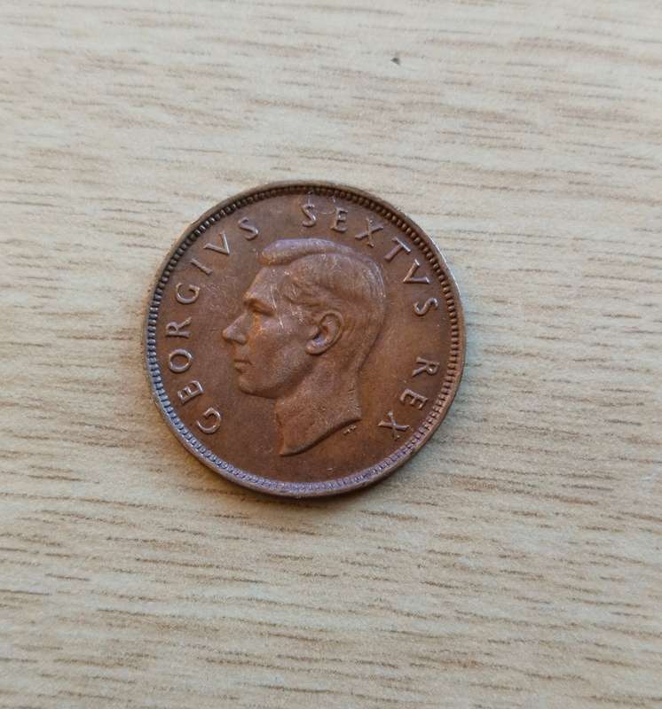 South Africa 1948 Half Penny. Nice date!!