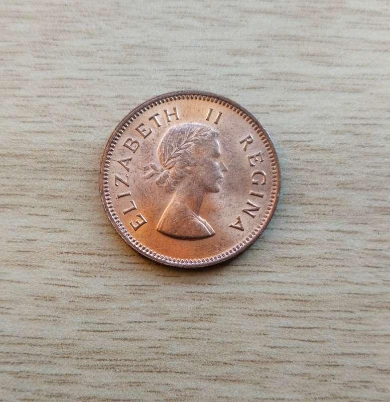 South Africa 1955 Half Penny. Great condition.
