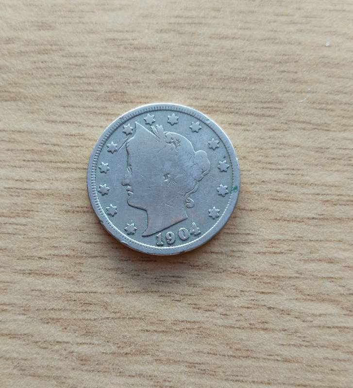 America 1904 Five Cents.