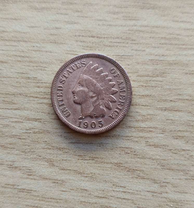 America 1905 Small One Cent.