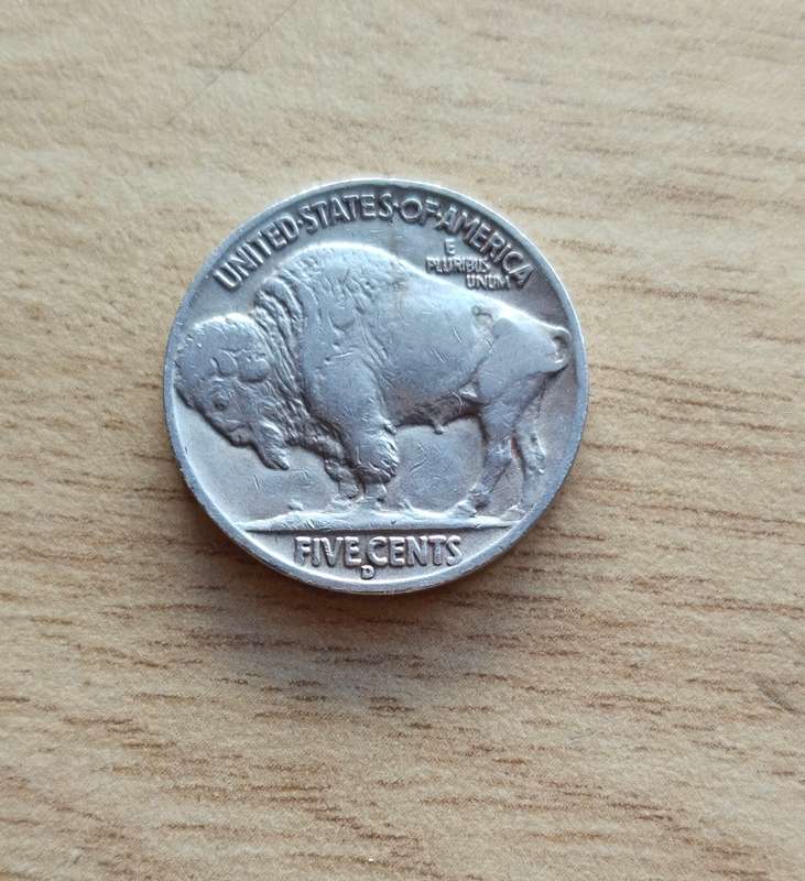 America 1938 D Buffalo Five Cents.