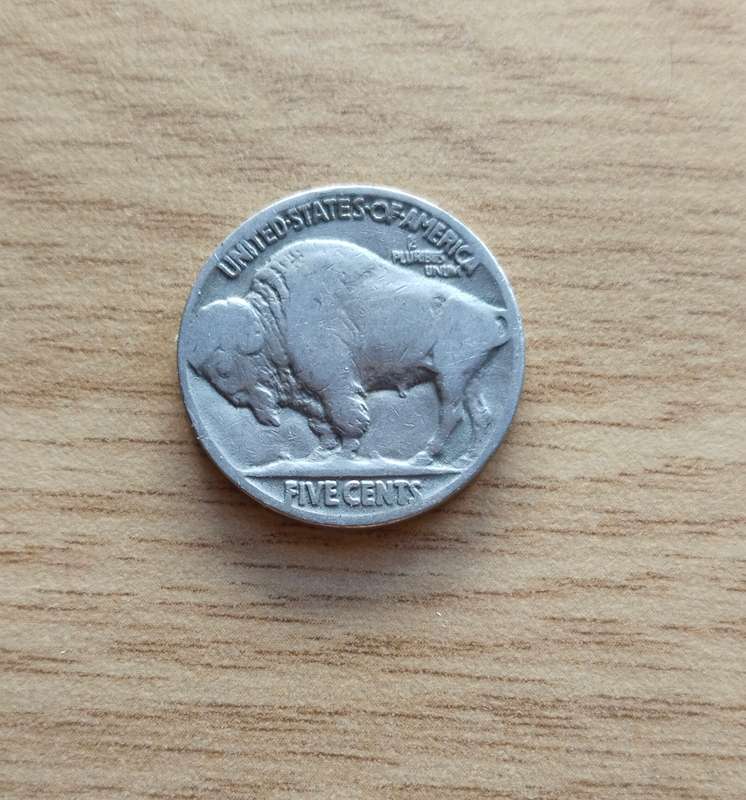 America 1935 Buffalo Five Cents.