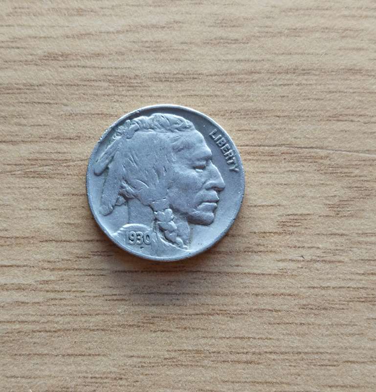 America 1930 Buffalo Five Cents.
