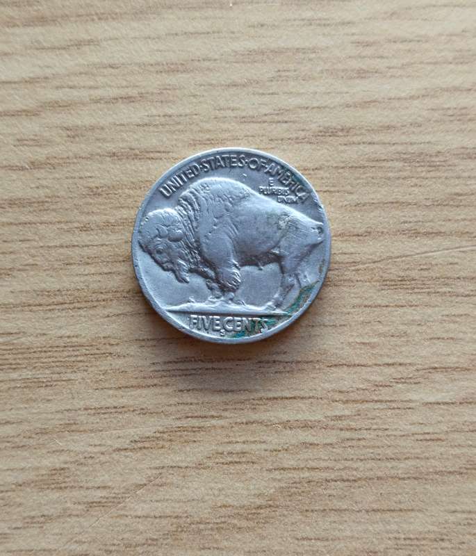 America 1925 S Buffalo 5 cents.