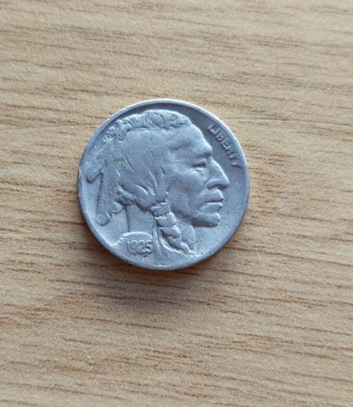 America 1925 S Buffalo 5 cents.