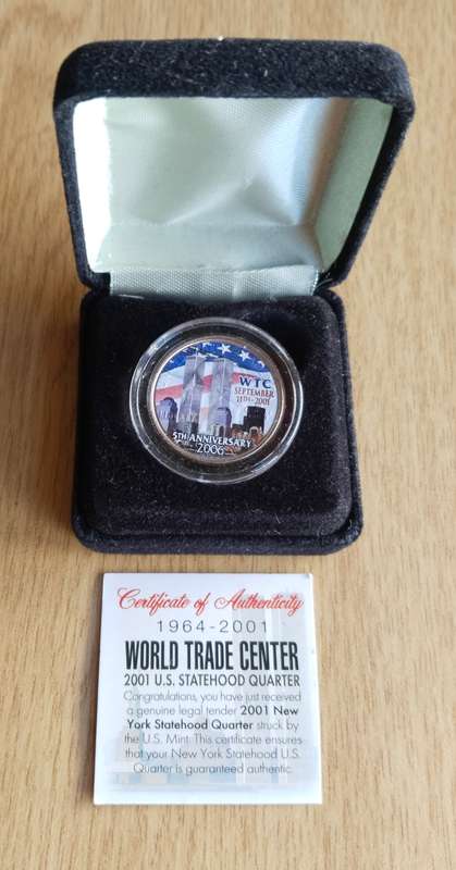 America Certified World Trade Centre Quarter Dollar.