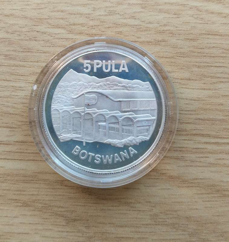 Botswana 1966 - 1967 Silver Independence medal. 28.63 grams.