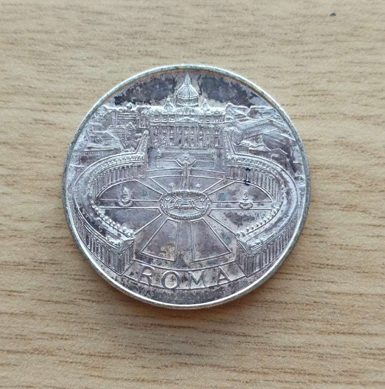 Rome Vatican City Silver Commemorative Medal.