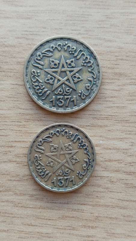 Morocco collection of 2 old coins.