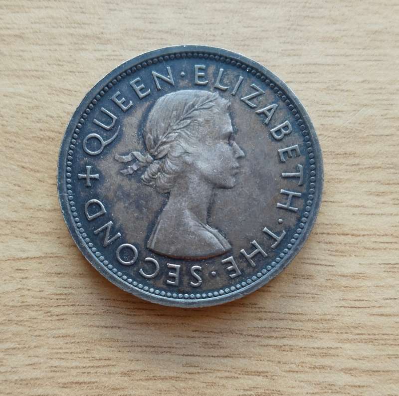 Southern Rhodesia 1953 Silver Crown.