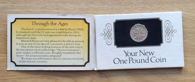 Great Britain. Your new one pound coin. 1983.