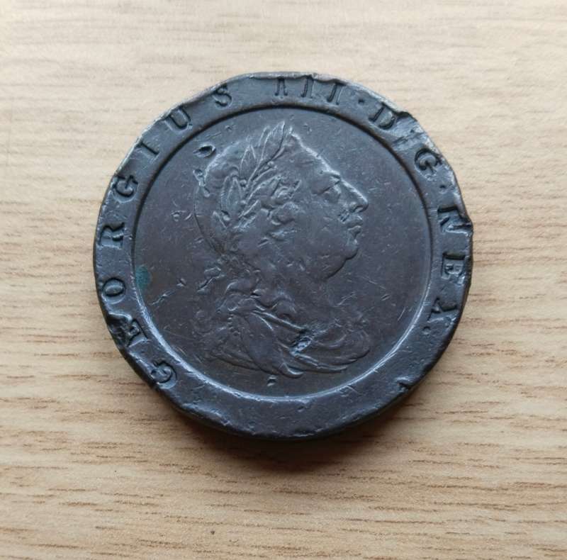 Great Britain 1797 King George 111 Cartwheel Penny.