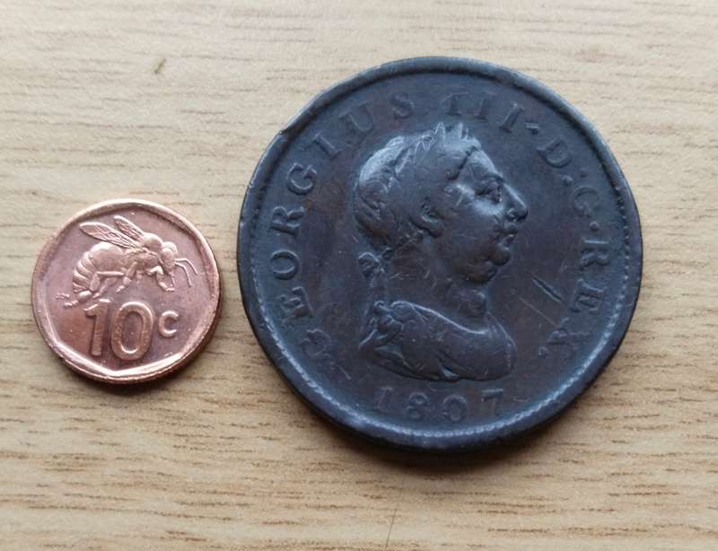 Great Britain 1807 King George 111 Half Penny.