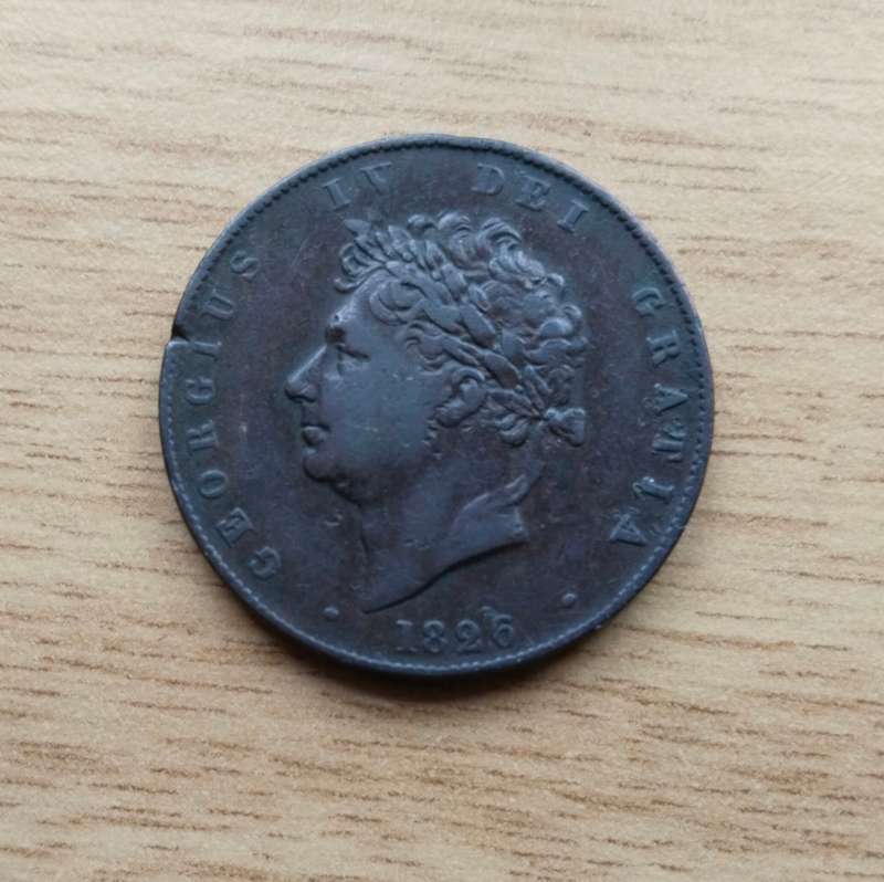 Great Britain 1826 King George IV 111 half penny.