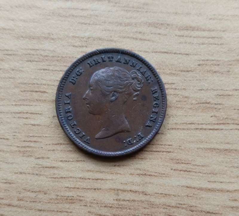 Great Britain Queen Victoria 1844 Half Farthing. Good condition.
