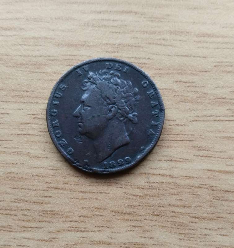 Great Britain King George IV 1829 Farthing.