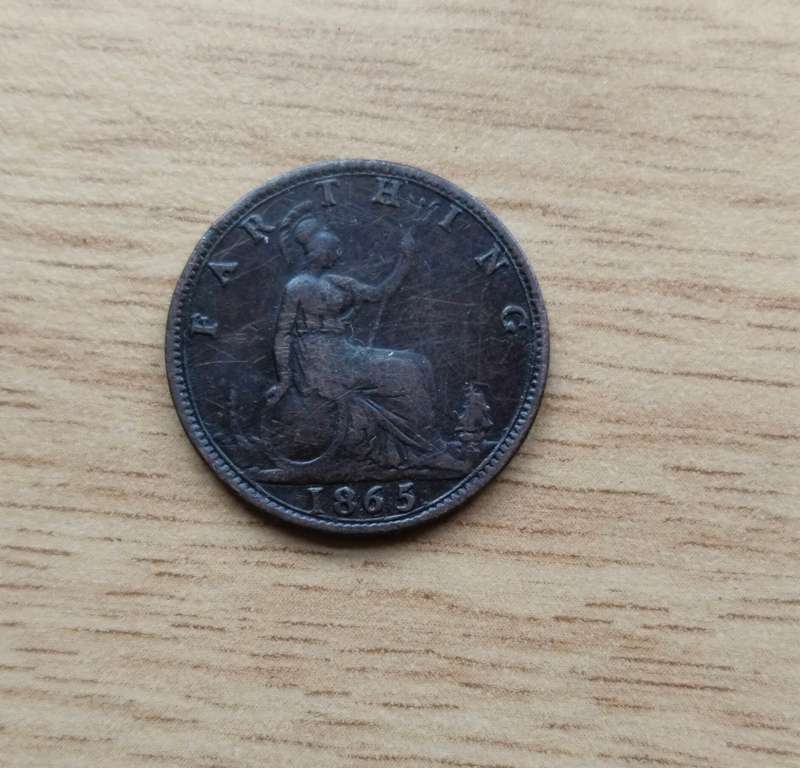 Great Britain Queen Victoria 1864 Farthing.