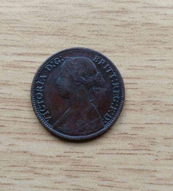 Great Britain Queen Victoria 1864 Farthing.