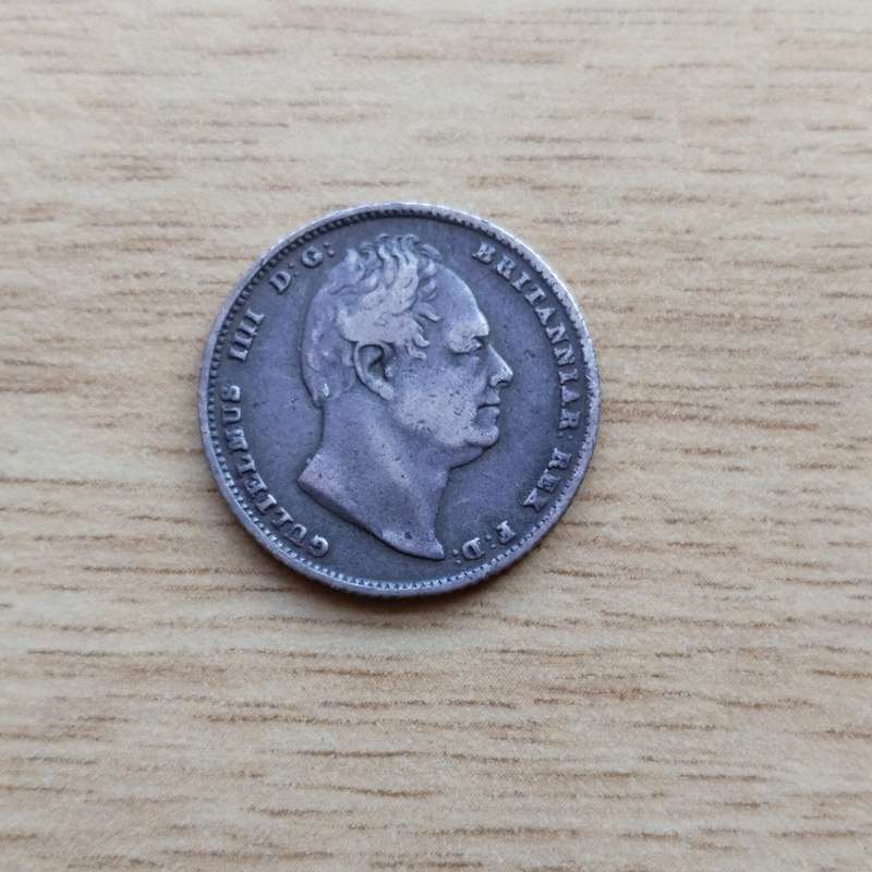 Great Britain 1837 King William 1111 Silver Sixpence. Nice coin!!