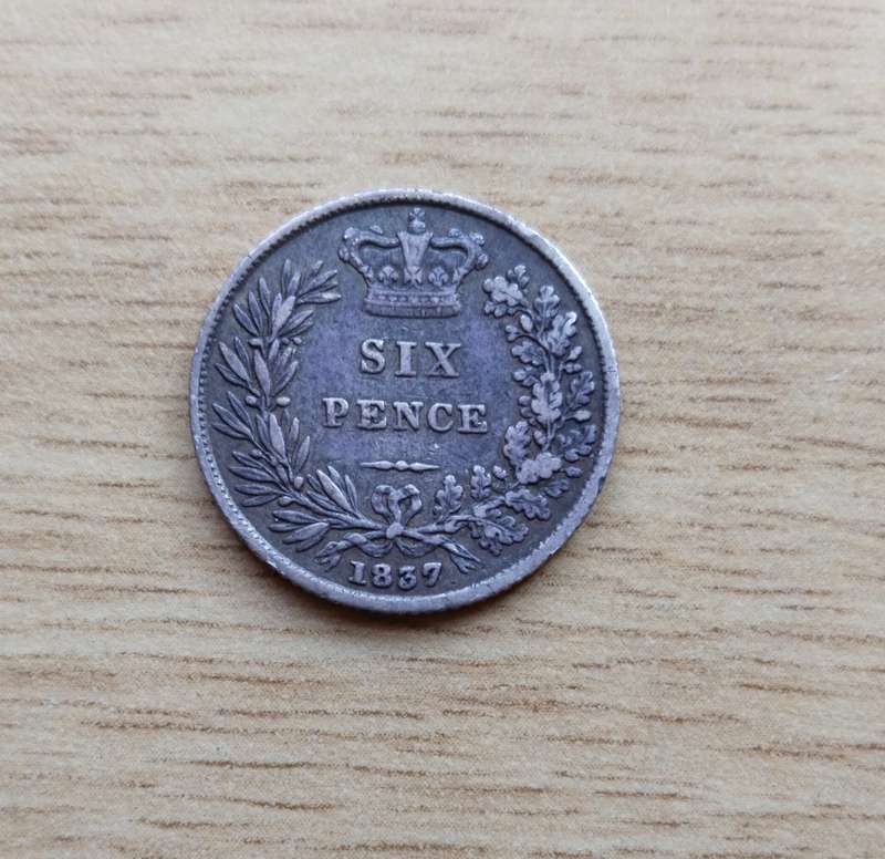 Great Britain 1837 King William 1111 Silver Sixpence. Nice coin!!