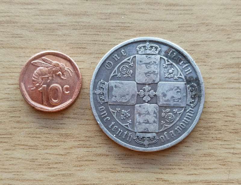 Great Britain Queen Victoria silver one tenth of a pound.