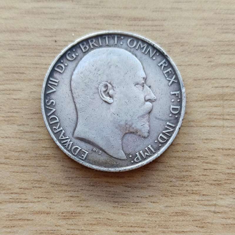Great Britain 1906 Kind Edward VII Silver Two shillings.