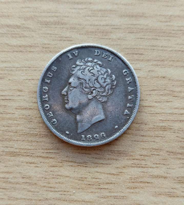 Great Britain King George IV Silver 1825 Shilling.