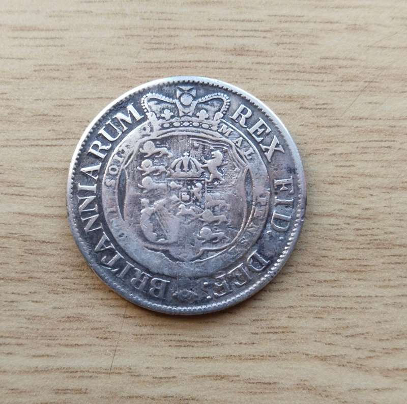 Great Britain 1817 Sterling silver King George 111 Half Crown.
