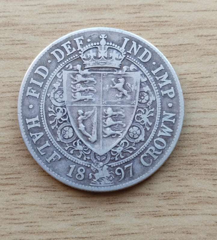 Great Britain Queen Victoria 1897 Silver Two shillings.