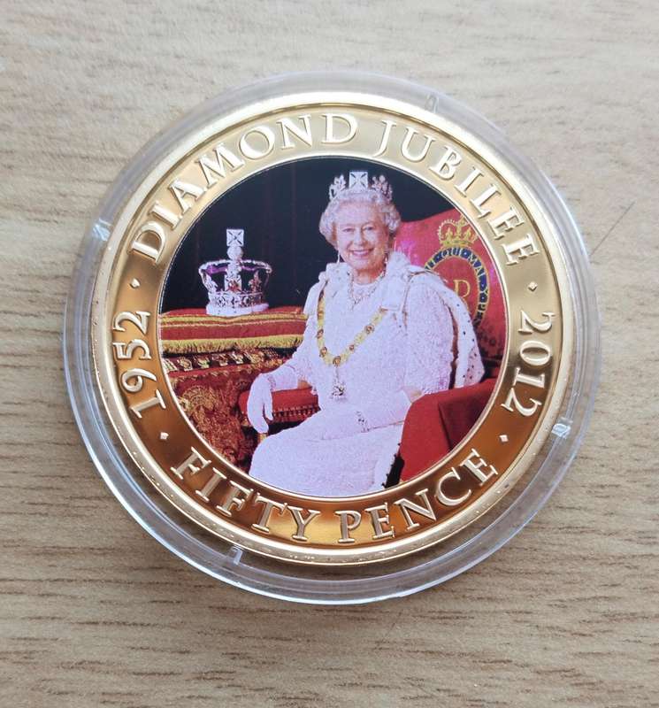 Great Britain 2012 ( 24ct gold plated ) Diamond Jubilee crown