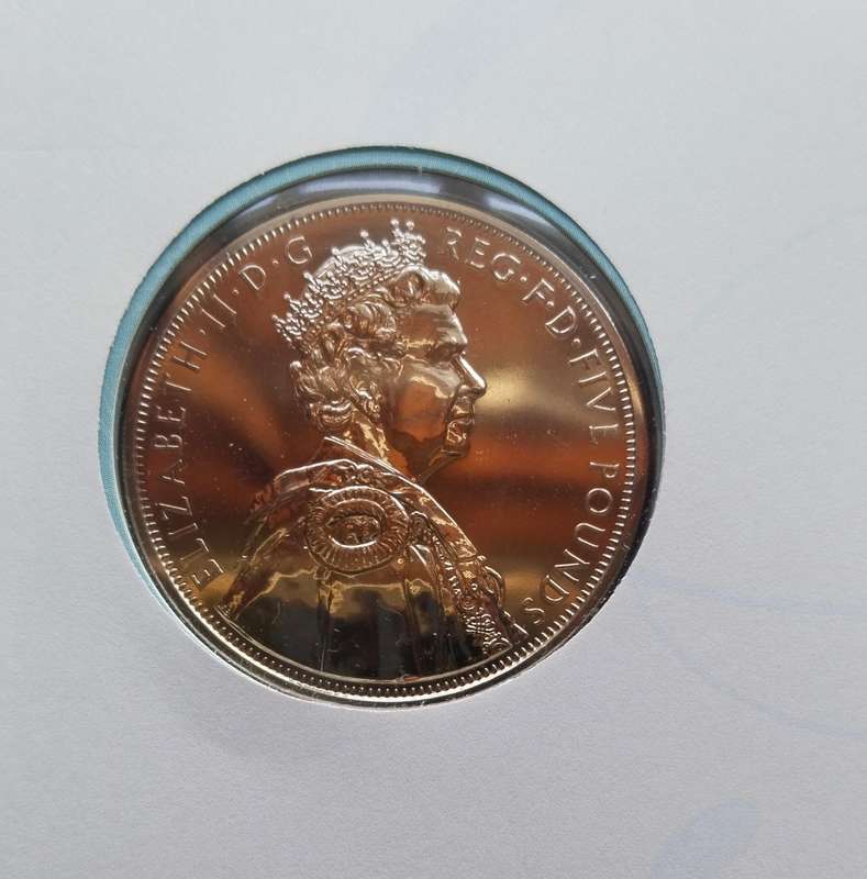 Great Britain 2012 Diamond Jubilee crown coin.