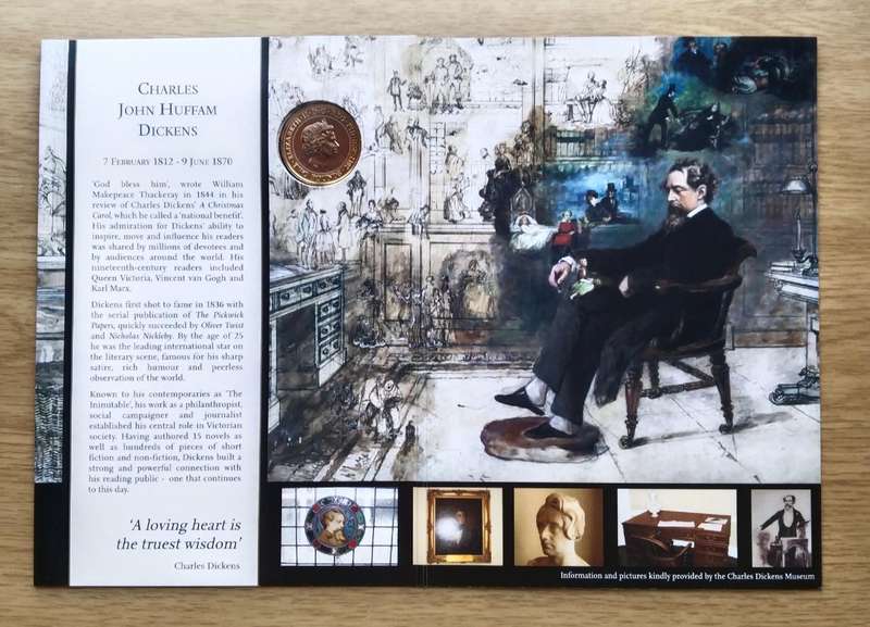 Great Britain 2012 Charles Dickens commemorative Two Pounds. Nice coin!!