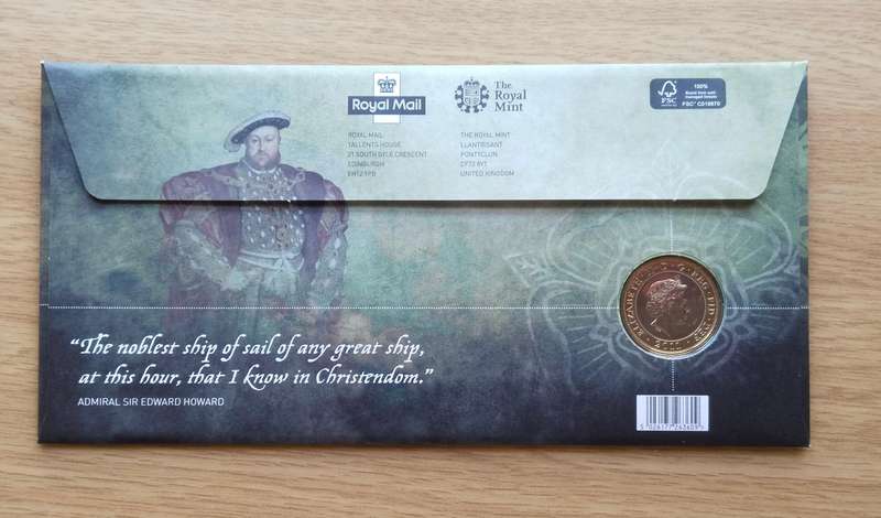 Great Britain 2011 500th Anniversary of the launch of the Mary Rose Two Pounds.